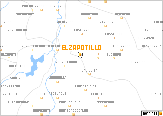 map of El Zapotillo