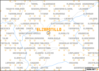 map of El Zapotillo