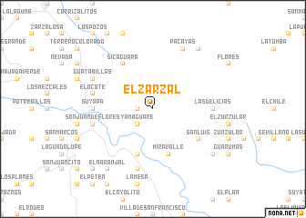 map of El Zarzal