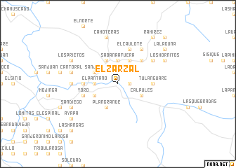 map of El Zarzal