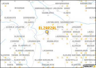 map of El Zarzal