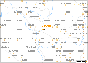 map of El Zarzal