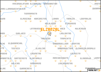 map of El Zarzal