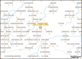 map of El Zarzal