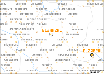 map of El Zarzal