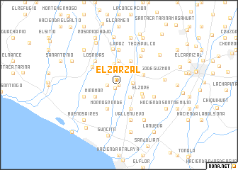 map of El Zarzal