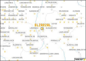 map of El Zarzal