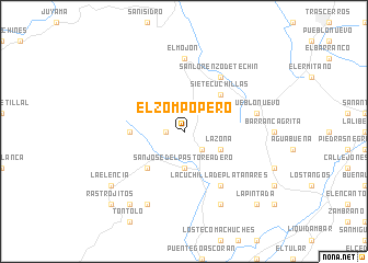 map of El Zompopero