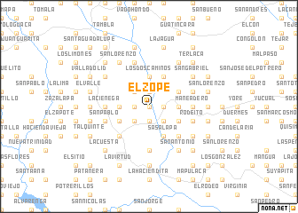 map of El Zope