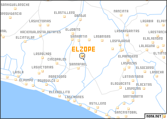 map of El Zope