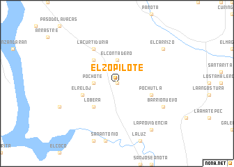 map of El Zopilote
