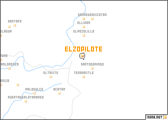 map of El Zopilote