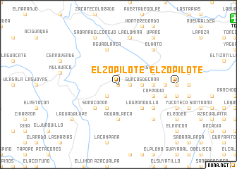 map of El Zopilote