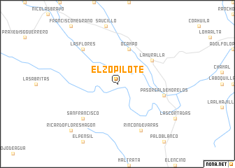 map of El Zopilote