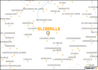 map of El Zorrillo