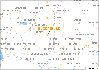 map of El Zorrillo