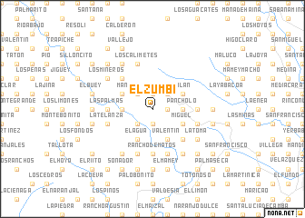 map of El Zumbí