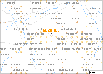 map of El Zunco