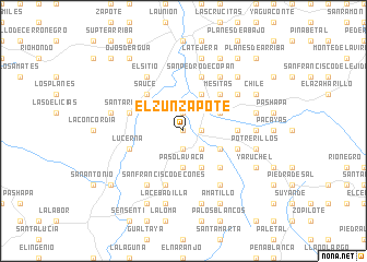 map of El Zunzapote