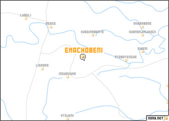 map of eMachobeni