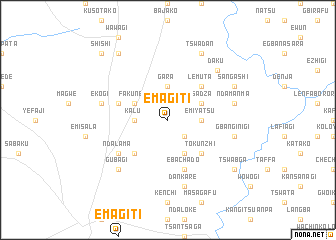 map of Emagiti