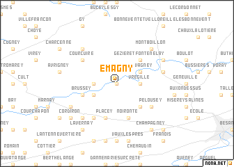 map of Émagny