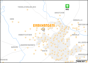 map of Emakhandeni