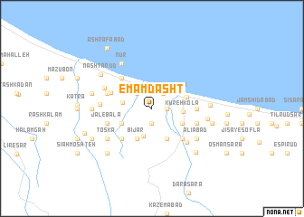 map of Emām Dasht