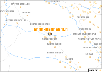 map of Emām Ḩasan-e Bālā