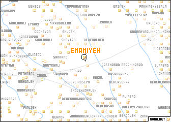 map of Emāmīyeh