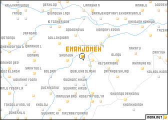 map of Emām Jom‘eh