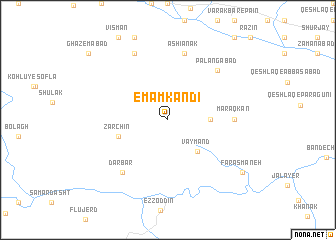 map of Emām Kandī