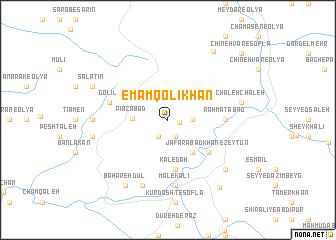 map of Emām Qolī Khān