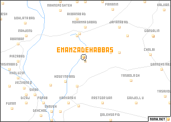 map of Emāmzādeh ‘Abbās