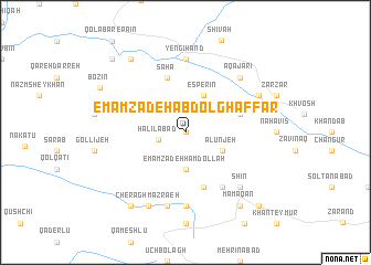 map of Emāmzādeh ‘Abd ol Ghaffār