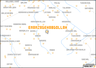 map of Emāmzādeh ‘Abdollāh