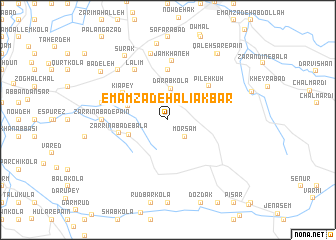 map of Emāmzādeh ‘Alīakbar