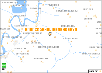 map of Emāmzādeh ‘Alī Ebn-e Ḩoseyn