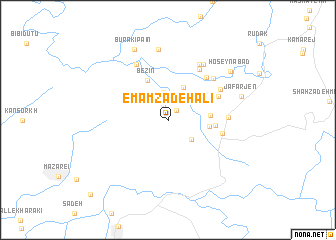 map of Emāmzādeh ‘Alī