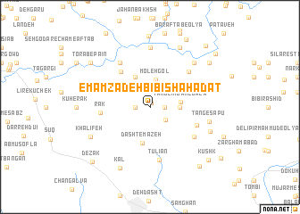 map of Emāmzādeh Bībī Shahādat