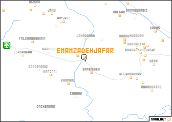 map of Emāmzādeh Ja‘far