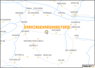 map of Emāmzādeh Mashhad Ţorqī