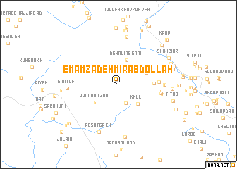 map of Emāmzādeh Mīr ‘Abdollāh