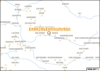 map of Emāmzādeh Nīkūn Vāsk