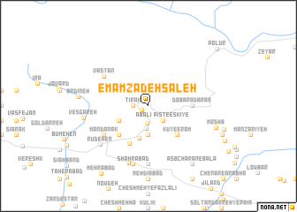 map of Emāmzādeh Şāleḩ