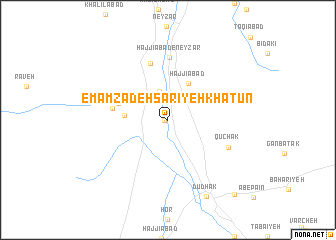 map of Emāmzādeh Sārīyeh Khātūn