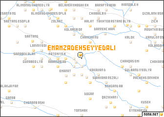 map of Emāmzādeh Seyyed ‘Alī