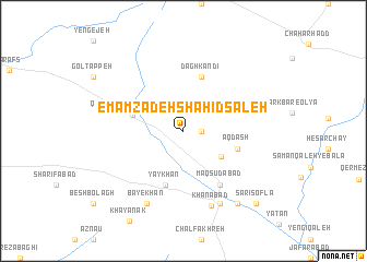 map of Emāmzādeh Shahīd Şāleḩ