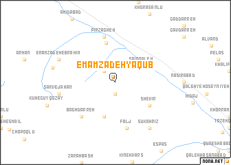 map of Emāmzādeh Ya‘qūb