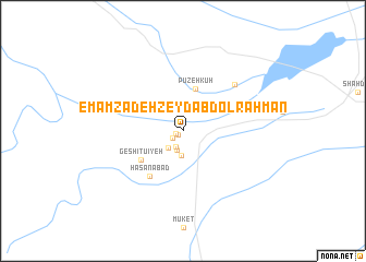 map of Emāmzādeh Zeyd ‘Abd ol Raḩmān